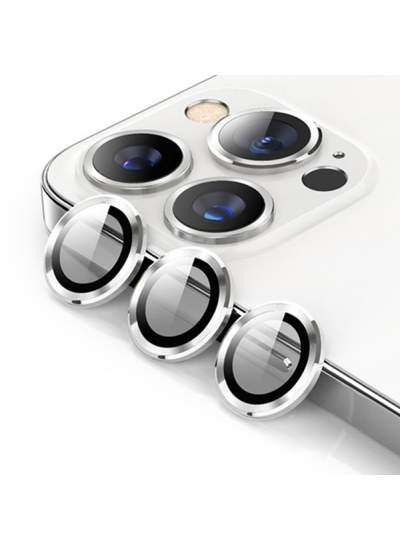 CLZ942 İphone 15 Pro Bind Metal Kamera Lens - Ürün Rengi : Gümüş