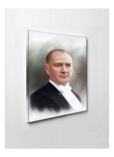 CLZ104 Gazi Mustafa Kemal Atatürk Tablo  (50 x 35) cm