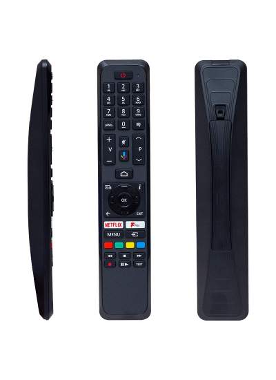 CLZ192 WEKO KL VESTEL RC 43161 NETFLIX-PLAY-MİKROFON TUŞLU SES KOMUTLU LCD-LED TV KUMANDA (HRM1857) (4172)