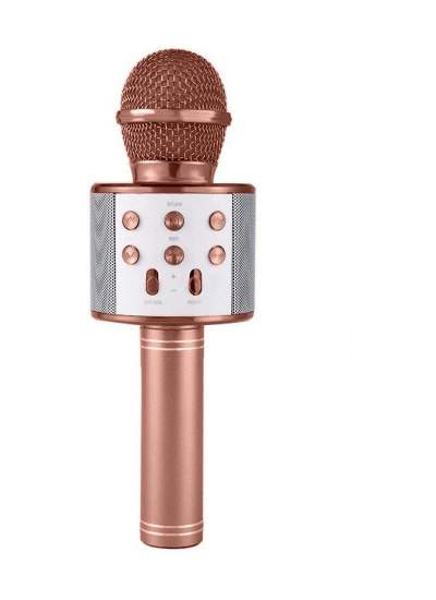 CLZ192 Karaoke Mikrofonlu Hoparlör - Şarjlı -Bluetooth Rose Gold (4172)