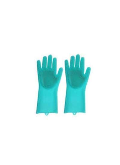 CLZ192 Sihirli Isıya Dayanıklı Silikon Çok Amaçlı Bulaşık Eldiven Fırçası Magic Gloves