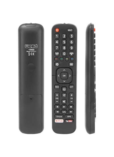 CLZ192 WEKO KL HISENSE RM-L1335 PLUS NETFLIX-YOUTUBE TUŞLU LCD-LED TV KUMANDA (4172)