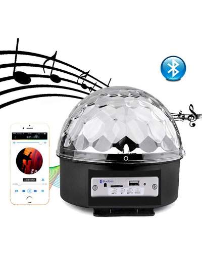 CLZ192 Bluetooth Sd Aux Usb Led Disko Lamba Topu Speaker (4172)