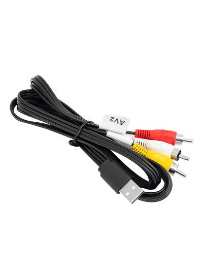 CLZ192 3 RCA + USB ÇEVİRİCİ 1.2 METRE KABLO USB TO 3 RCA (SECONDER HY7024) (4172)