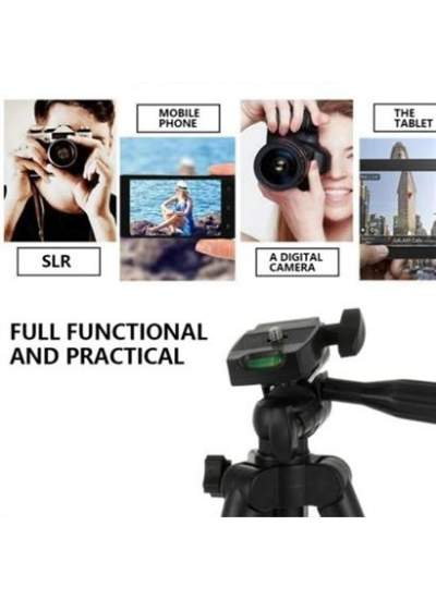 BUFFER® 360 Derece Ayarlanabilir Katlanabilir Profesyonel Çekime Uygun 65 cm Ayaklı Tripod