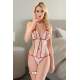 CLZ946 Beyaz Fantezi Bodysuit