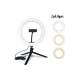 BUFFER® 8inç 20cm Youtube Instagram Tiktok Selfie  Stüdyo Video Fotoğraf Ring Light  Tripod Led Halk