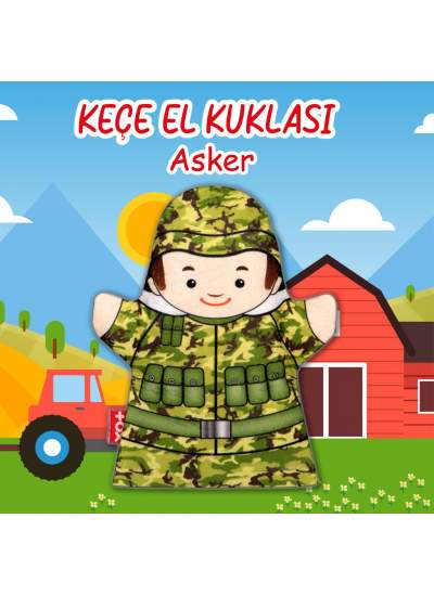 CLZ247  Asker Meslekler Keçe El Kukla