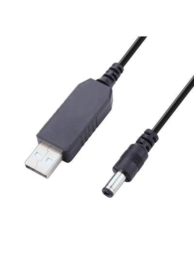 CLZ192 USB TO DC 5.5*2.5 MM UÇLU 9 VOLT 1 AMPER 5 VOLTU-9 VOLTA ÇEVİRİCİ ADAPTÖR (4172)