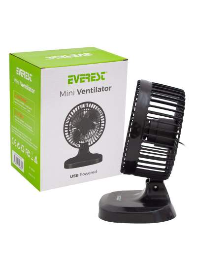 CLZ192 EVEREST EFN-503 7 MASA ÜSTÜ SİYAH USB FAN (4172)