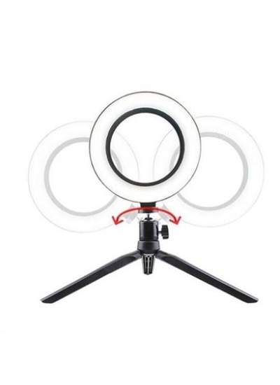 BUFFER® 10inç 26cm Youtube Instagram Tiktok Selfie  Stüdyo Video Fotoğraf Ring Light  Tripod Led Hal