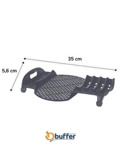 BUFFER® Lavabo Kenarı Fonksiyonel Tezgah Üstü Bardak Tabak Kaşık Kurutmalı Bulaşıklık Tabaklık