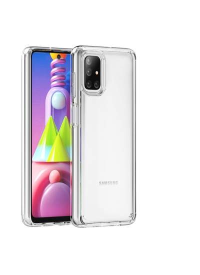 CLZ942 Samsung Galaxy M51 Kılıf Lüx  Silikon - Ürün Rengi : Şeffaf