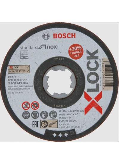 CLZ202 Bosch Xlock İnox Kesici 115X1X22,23 mm