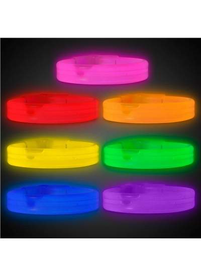 CLZ192 Glow Partisi Glow Stick Ekstra Kalın Fosforlu Bileklik  6 Renk 6 Adet (4172)