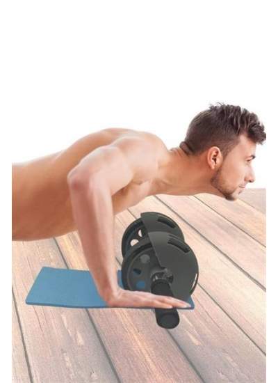 BUFFER® Karın Kası Çalıştırıcı Fitness Egzersiz Spor Aleti Power Stretch Roller