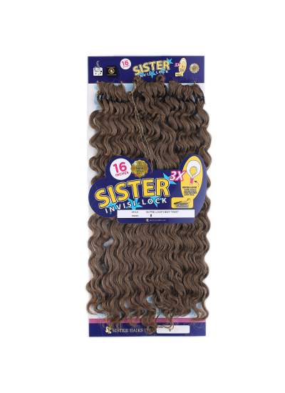 CLZ201  Sister Afro Dalgası Saç / Açık Kahve 8