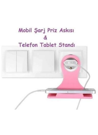 BUFFER® Universal Mobil Şarj Priz Askısı ve Telefon Tablet  Tutucu Stand