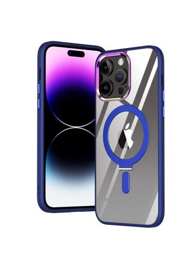 CLZ942 İphone 13 Pro Kılıf Mudo Magneticsafe Standlı Kapak - Ürün Rengi : Sierra Blue