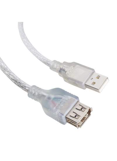 CLZ192 USB UZATMA KABLOSU 1.5 METRE 2.0V ŞEFFAF (4172)