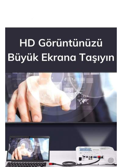 CLZ192 HDMI Kablosu HDTV Bilgisayar Uydu Görüntü Ses Full HD Sargılı Görüntü Aktarma Kablosu (4172)