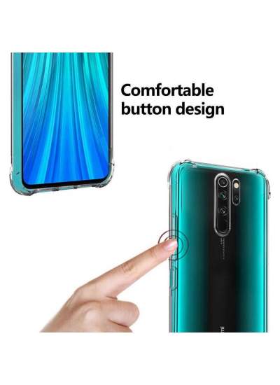 CLZ942 Xiaomi Redmi Note 8 Pro Kılıf Olex Tpu Silikon - Ürün Rengi : Şeffaf