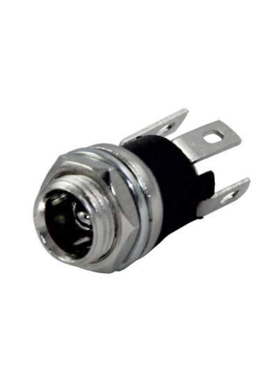 CLZ192 DC JAK ÜSTTEN SOMUNLU 2.1MM SOMUNLU Ø8MM (IC-258A) (4172)