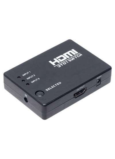 CLZ192 3 GİRİŞ 1 ÇIKIŞ HDMI SWITCHER TOPLAYICI KUMANDALI ADAPTÖRSÜZ (4172)