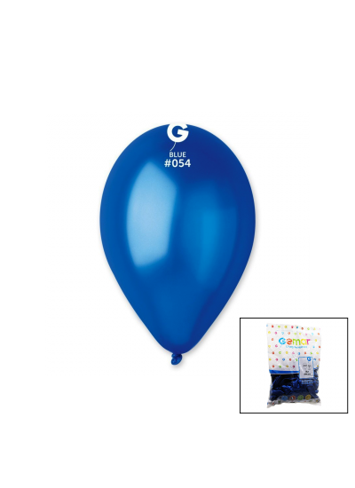 CLZ192 GM-110-36-54 METALİK - MAVİ BALON 11&apos;&apos; - 28CM - 100 PARÇA (4172)