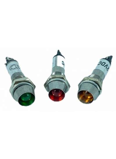 CLZ192 SİNYAL LAMBASI Ø8MM METAL 24V (IC-225) (4172)