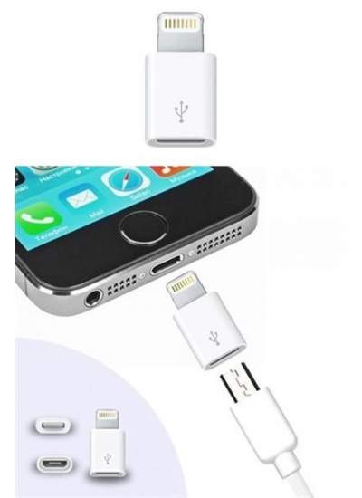 BUFFER® Apple iPhone / iPad Micro Usb Dönüştürücü Adaptör OTG Aparat