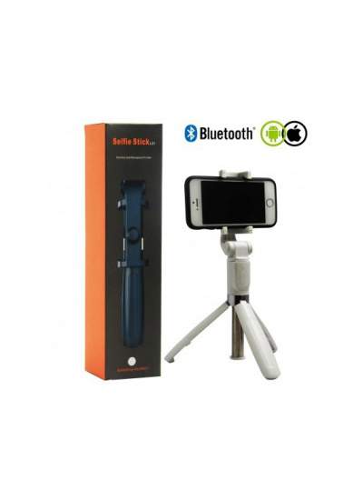 CLZ192 Selfie Stick L01 Bluetooth Kumandalı Selfie Çubuğu Tripod Monopod (4172)