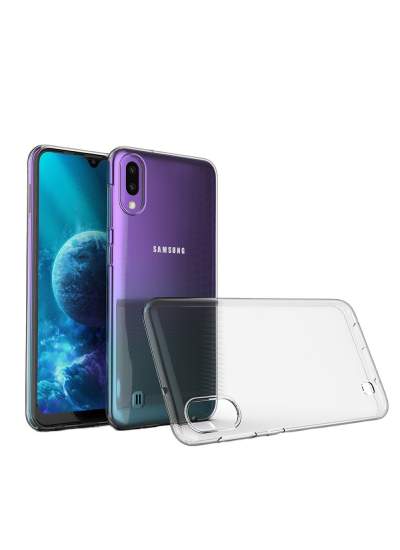 CLZ942 Samsung Galaxy M10 Kılıf Lüx  Silikon - Ürün Rengi : Şeffaf