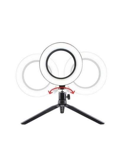 BUFFER® 8inç 20cm Youtube Instagram Tiktok Selfie  Stüdyo Video Fotoğraf Ring Light  Tripod Led Halk