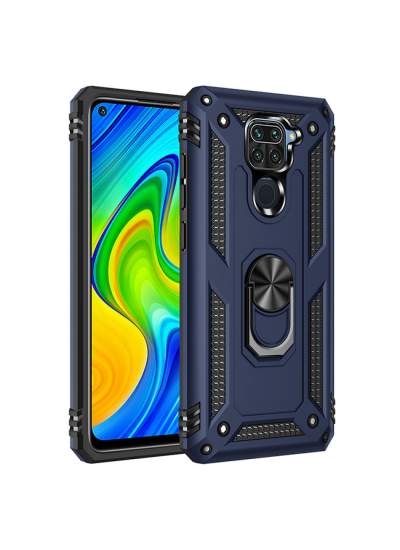 CLZ942 Xiaomi Redmi Note 9 Kılıf Sofya Yüzüklü Silikon Kapak - Ürün Rengi : Rose