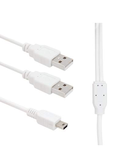 CLZ192 USB 2 X ERKEK - MİNİ USB 5 PİN (2.0V) 1.5 METRE KABLO (4172)