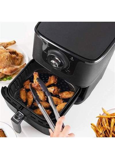 BUFFER® Renkli Isıya Dayanıklı Yıkanılabilir Silikon Fırın Ve Airfryer Yuvarlak Pişirme Matı 23 Cm