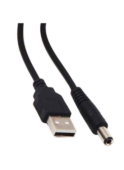 CLZ192 USB ERKEK 5.5*2.5 UÇ ADAPTÖR JACKLI 80 CM KABLO (4172)