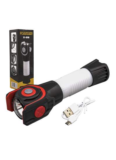 CLZ192 ÇOK FONKSİYONLU USB ŞARJLI EL FENERİ (4172)