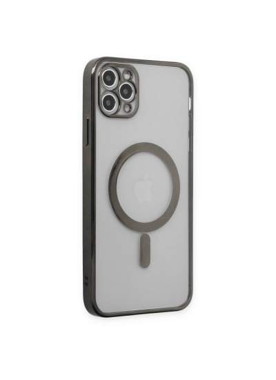 CLZ942 İphone 11 Pro Kılıf Magneticsafe Lazer Silikon - Ürün Rengi : Gold