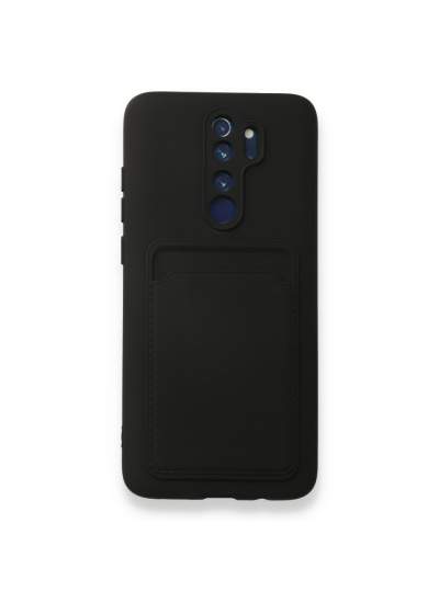 CLZ942 Xiaomi Redmi Note 8 Pro Kılıf Kelvin Kartvizitli Silikon - Ürün Rengi : Bordo