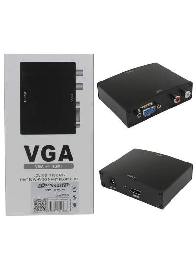 CLZ192 VGA TO HDMI DÖNÜŞTÜRÜCÜ ADAPTÖRLÜ (4172)