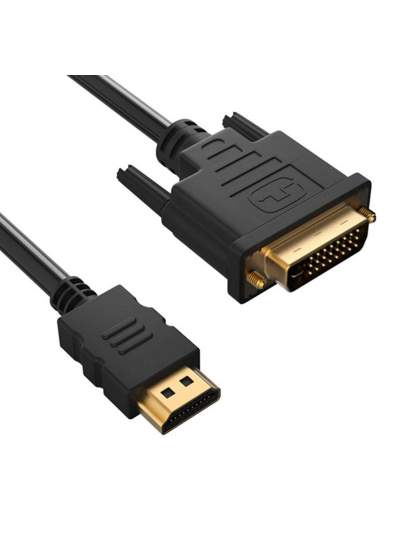 CLZ192 HDMI DVI KABLO 5 METRE DVI 24+1 MALE TO HDMI 19P MALE (4172)