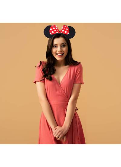 CLZ192 Minnie Mouse Taç Fare Tacı Kafa Bandı (4172)