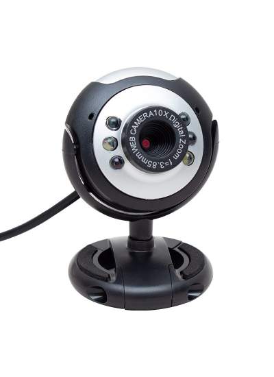 CLZ192 1.3 MP 10X ZOOM 6 LEDLİ MİKROFONLU USB WEBCAM KAMERA (4172)