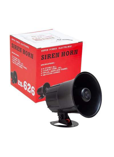 CLZ192 12 VOLT TEK SESLİ SİREN HORN HOPARLÖR (4172)