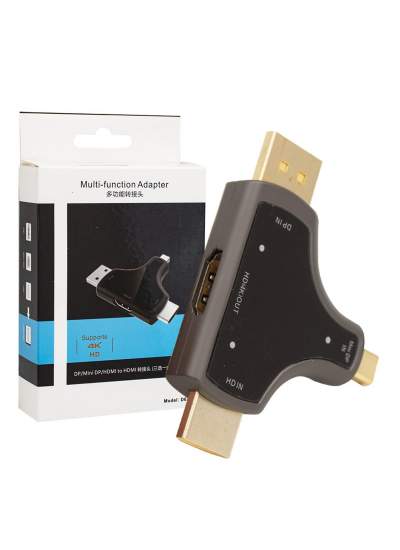 CLZ192 MINI DP+DP+HDMI TO HDMI 4K ÇEVİRİCİ (4172)