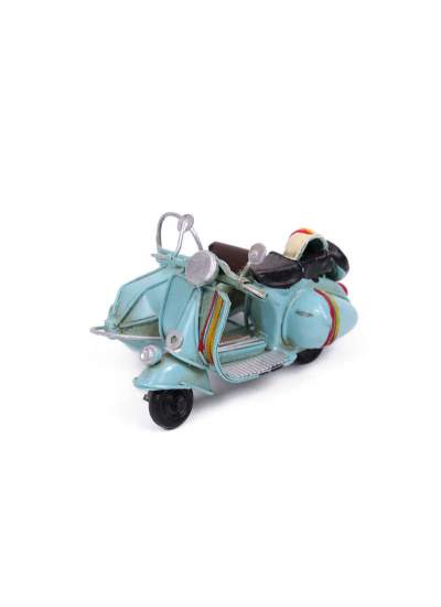 CLZ192 Dekoratif Metal Scooter Sepetli