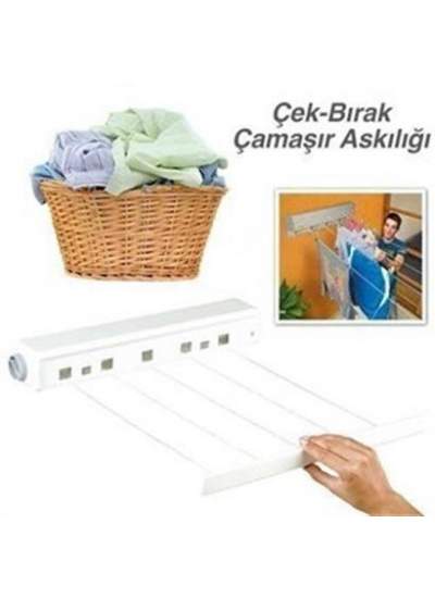 Pratik Portatif Yeni Nesil Çek As  Kolay Askılık 4 İpli Askılık