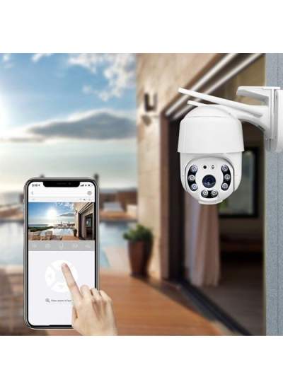 CLZ192 2.0 MP HD Lens İç Dış Mekan Suya Danıklı IP Wifi Network Güvenlik Kamerası Wifi Kamera (4172)